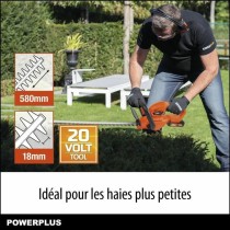 Hedge trimmer Powerplus Powdpg7531 20 V