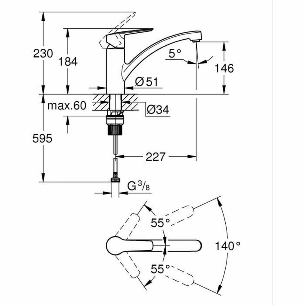 Mixer Tap Grohe Start 324412432