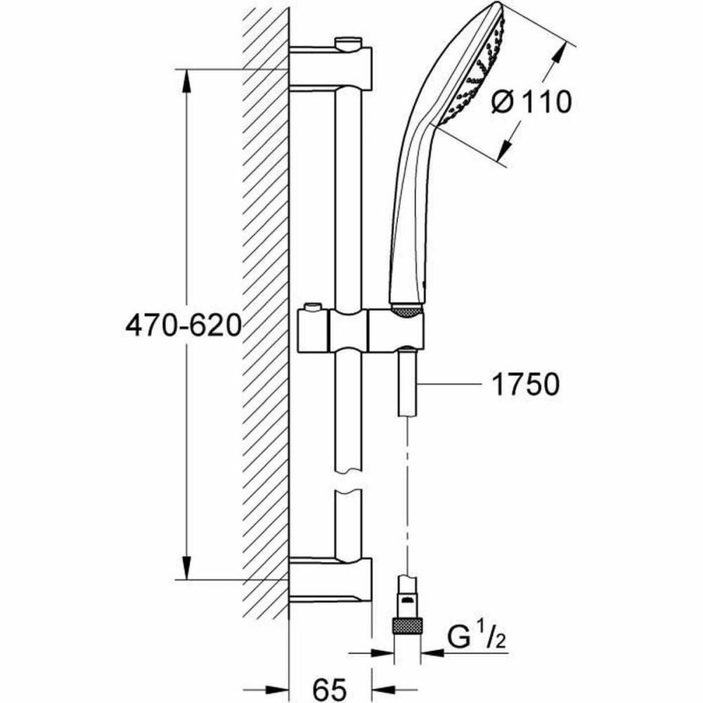 Shower Set Grohe 27322000 Metal