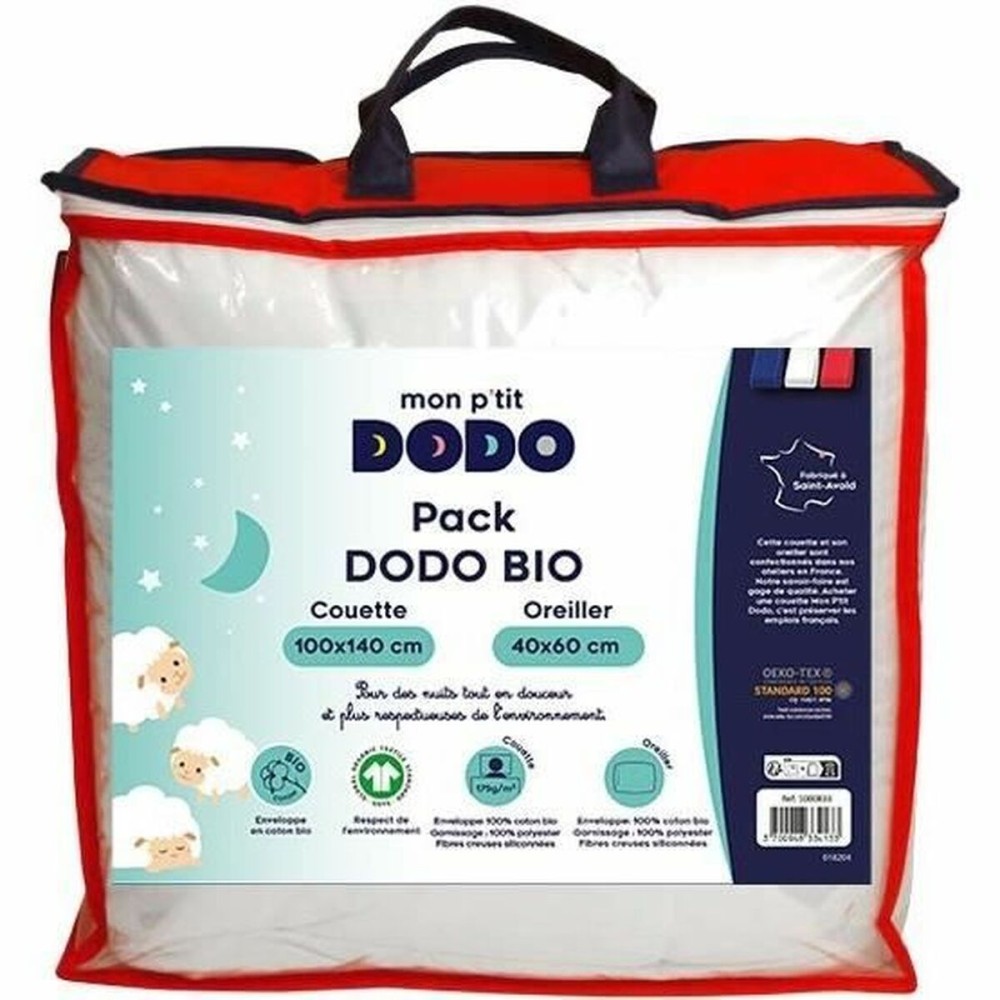 Duvet P'TIT DODO 100 x 140 cm White 2 Pieces