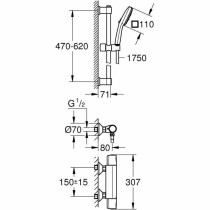 Colonne de douche Grohe Precision Trend