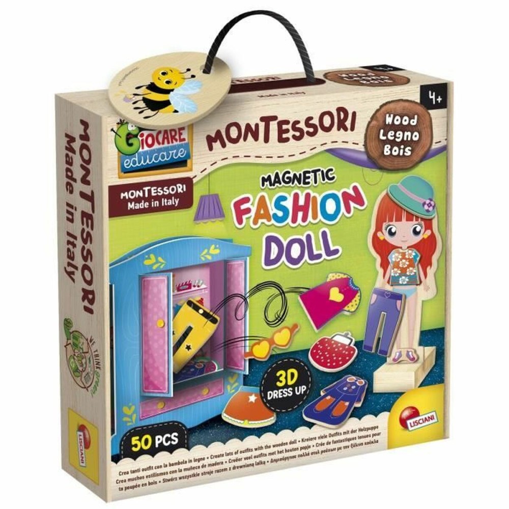 Educational Game Lisciani Giochi Magnetic Fashion Doll (FR)