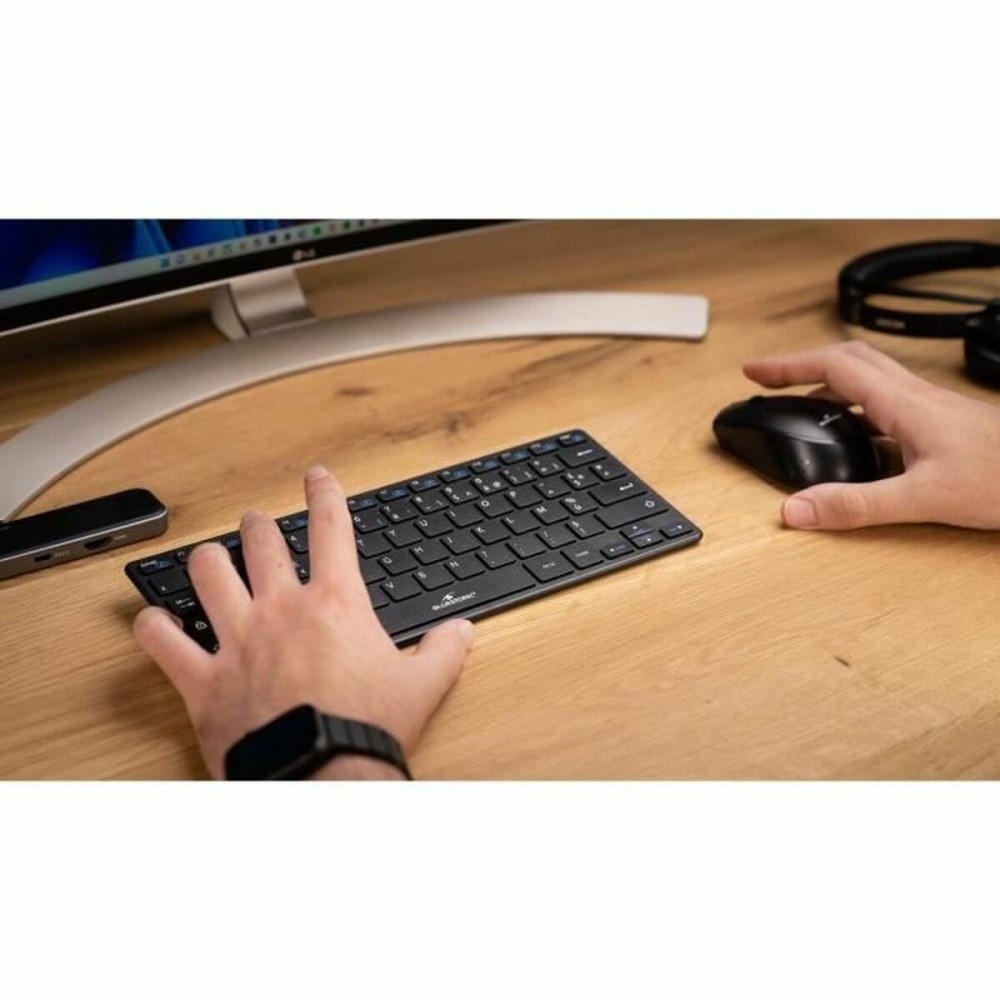 clavier et souris Bluestork Sans fil Ultra compact Noir