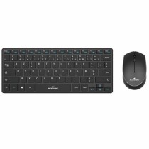 clavier et souris Bluestork Sans fil Ultra compact Noir