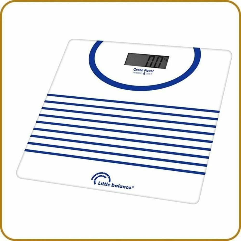 Digital Bathroom Scales Little Balance 8655 Blue/White 180 kg