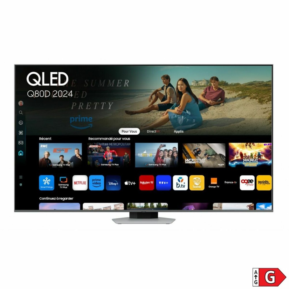 TV intelligente Samsung TQ85Q80D 4K Ultra HD QLED AMD FreeSync 85"