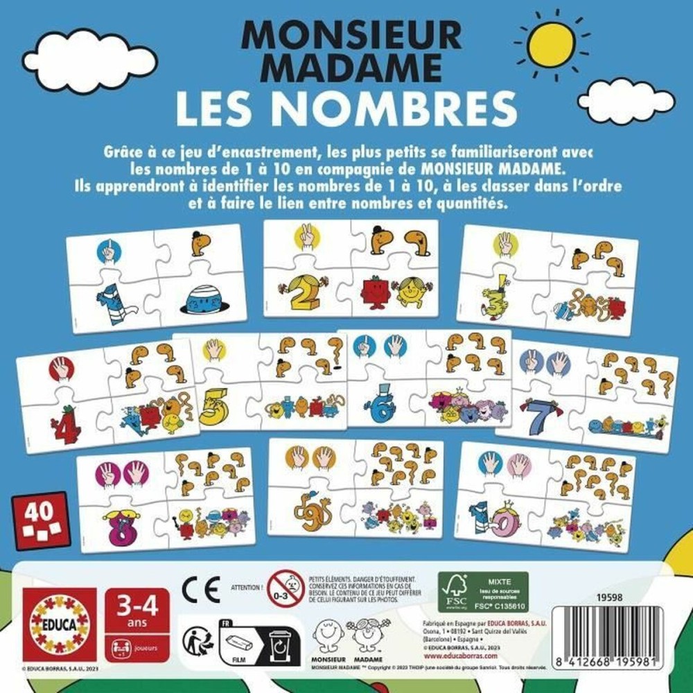 Jouet Educatif Educa Mr. Men and Women