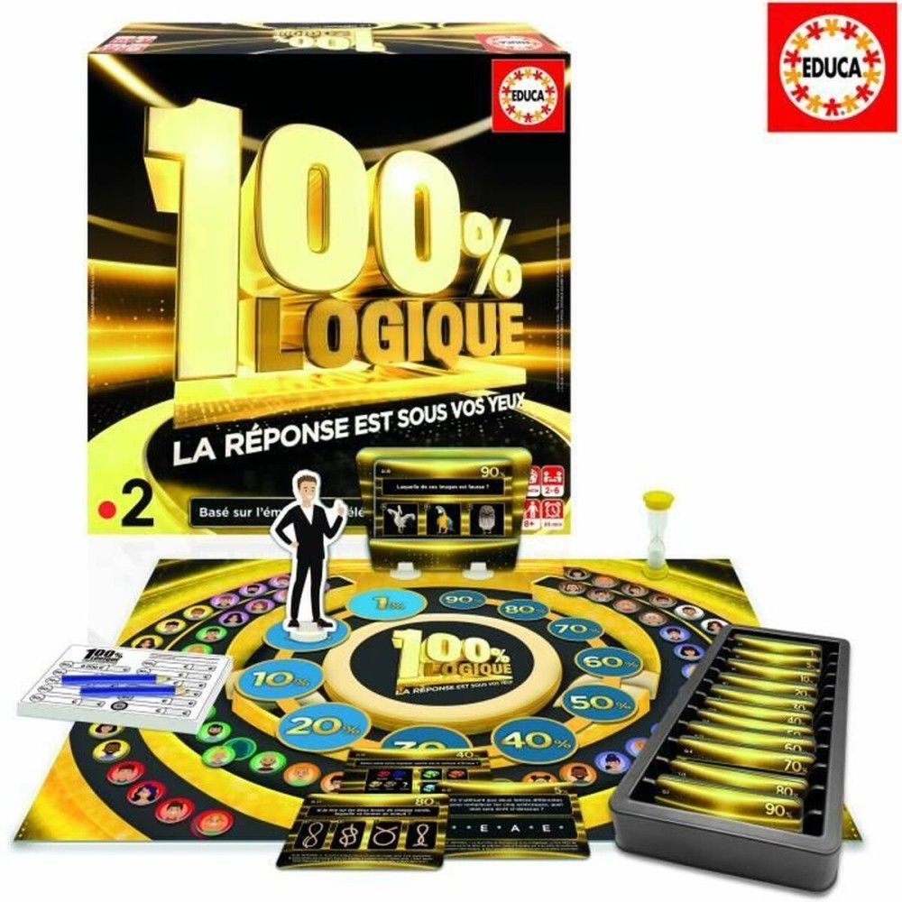 Jeu de questions-réponses Educa 100% Logic: The Answer is before your eyes