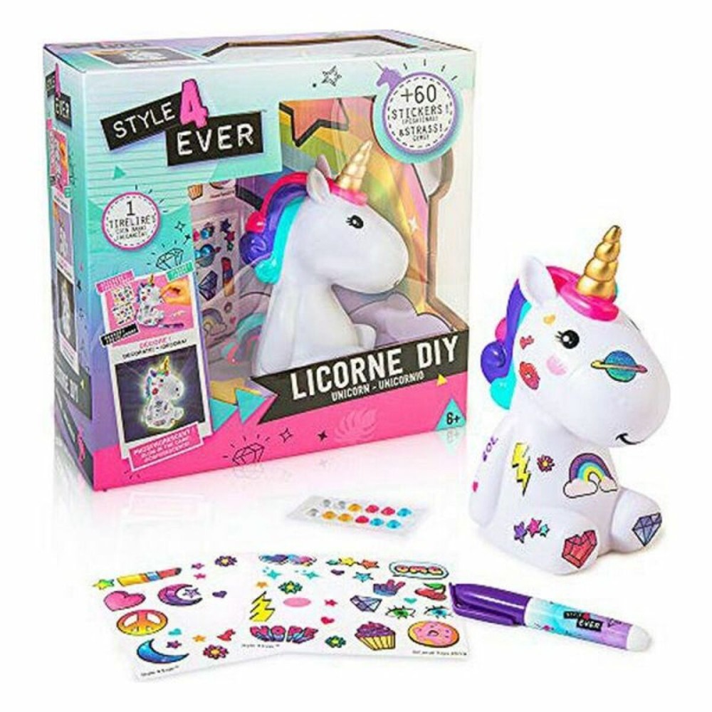 Licorne Lumineuse DIY Unicorn Canal Toys OFG 106 Blanc Aluminium Plastique