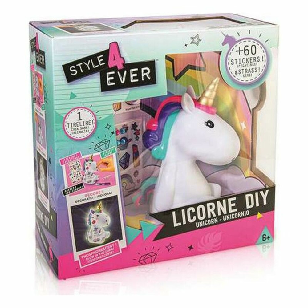 Licorne Lumineuse DIY Unicorn Canal Toys OFG 106 Blanc Aluminium Plastique