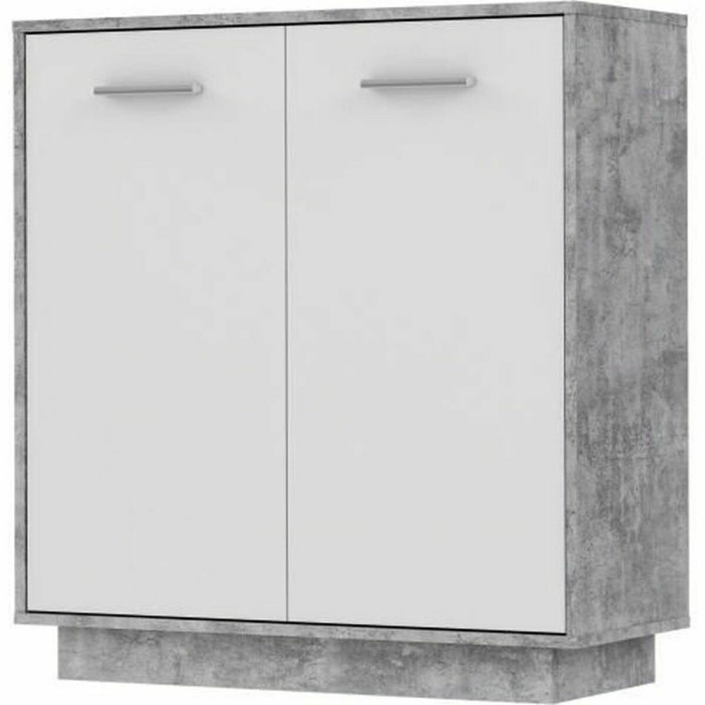 Meubles de rangement Bois Gris clair Blanc (88,9 x 34,2 x 88,1 cm)