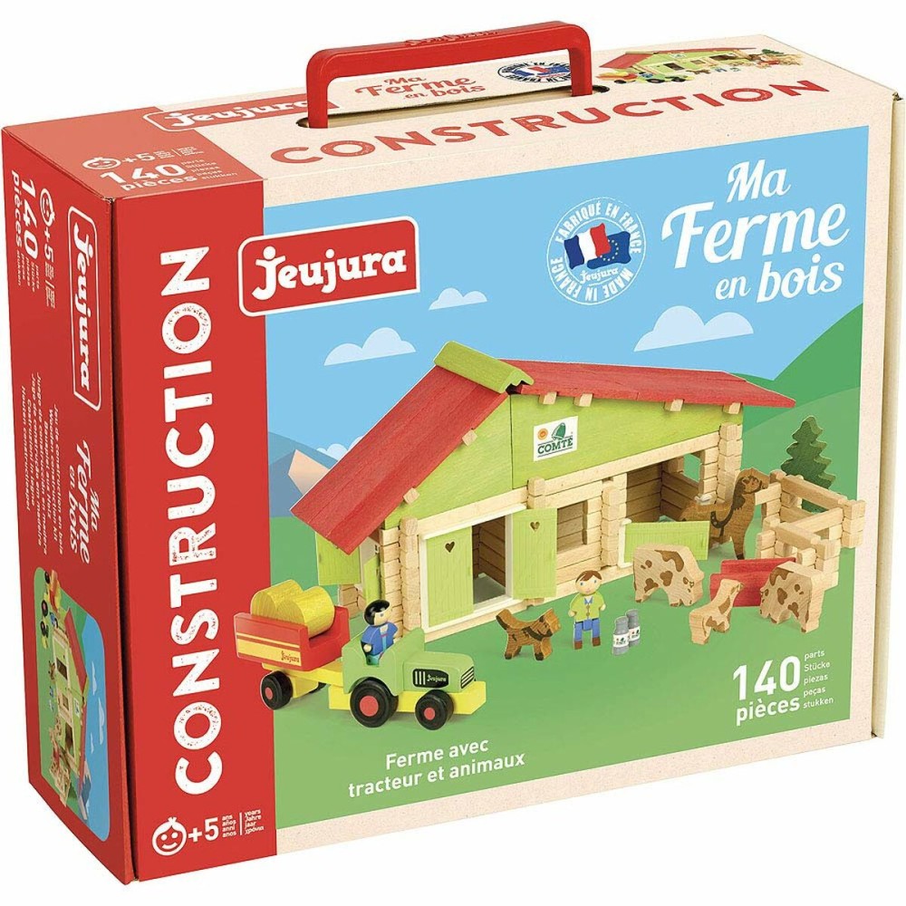 Actionfiguren Jeujura Wooden Farm 140 Stücke Playset