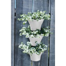 Blumentopf Elho 472112415000 Weiß rechteckig Moderne Ø 26,7 x 29,7 cm