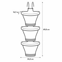 Blumentopf Elho 472112415000 Weiß rechteckig Moderne Ø 26,7 x 29,7 cm