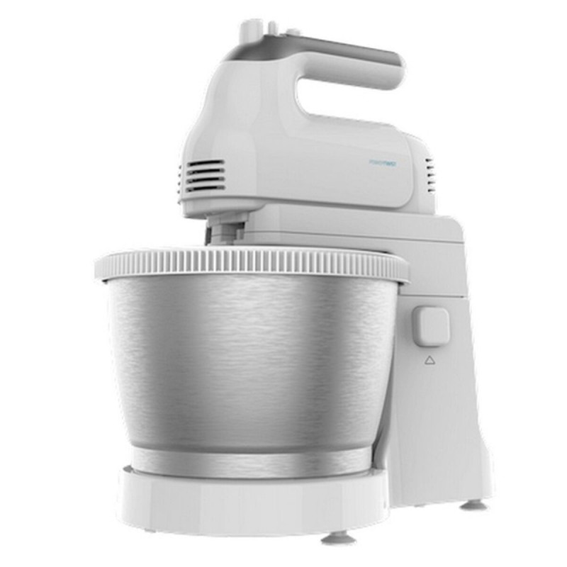 Mixeur/mélangeur de pâte Cecotec PowerTwist Steel 500W 3,5 L Blanc Acier inoxydable