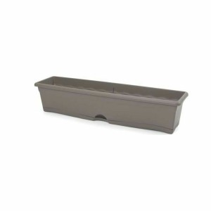 Pot Plastiken 7580 Marron Taupe Plastique Injecté Rectangulaire 80 x 20 x 18 cm