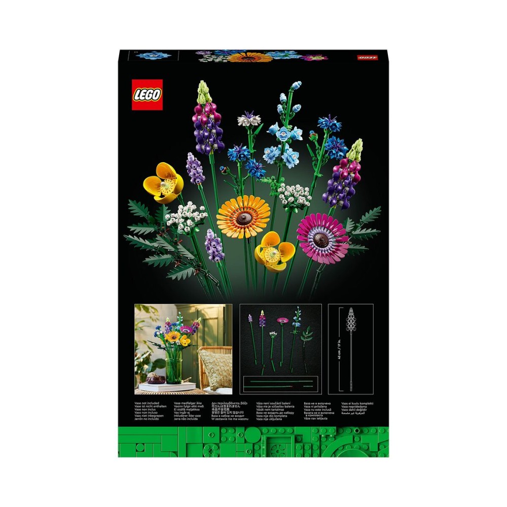 Construction set Lego Icons 10313 Bouquet of wild flowers 939 Pieces