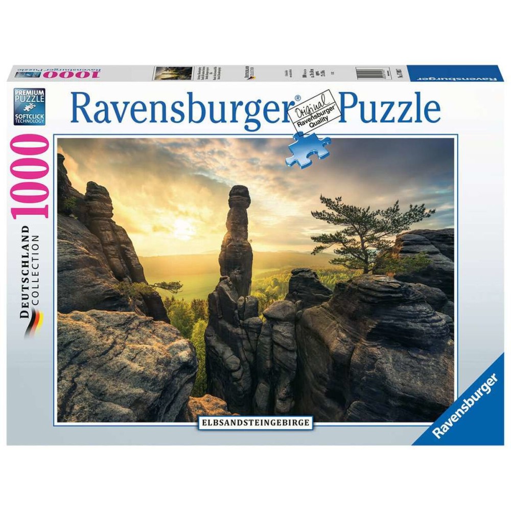 Puzzle Ravensburger 17093 Monolith Elbe Sandstone Mountains 1000 Pieces