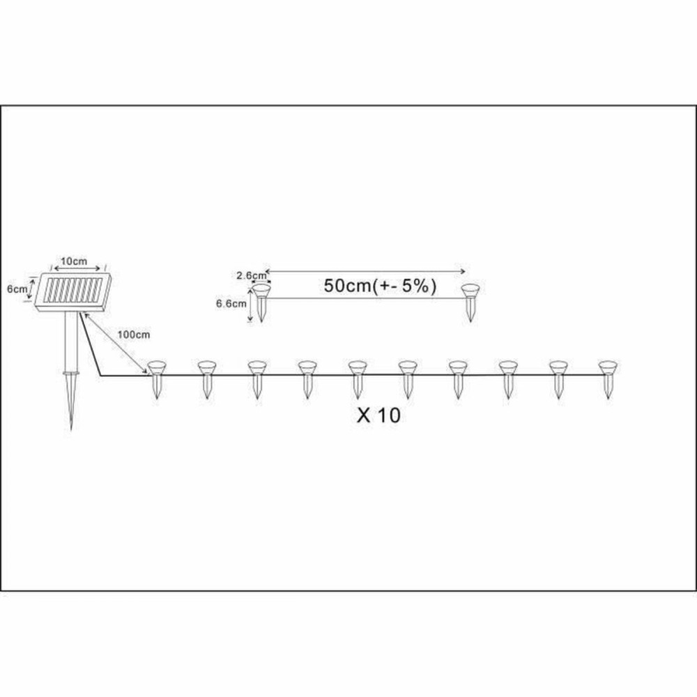 Guirlande lumineuse LED Galix Solaire 100 Lm