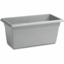 Pot Mediterraneo Rectangulaire Gris Plastique 80 cm