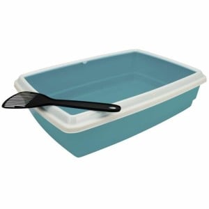 Cat Litter Box Aimé Blue Plastic 54 x 40 x 14 cm