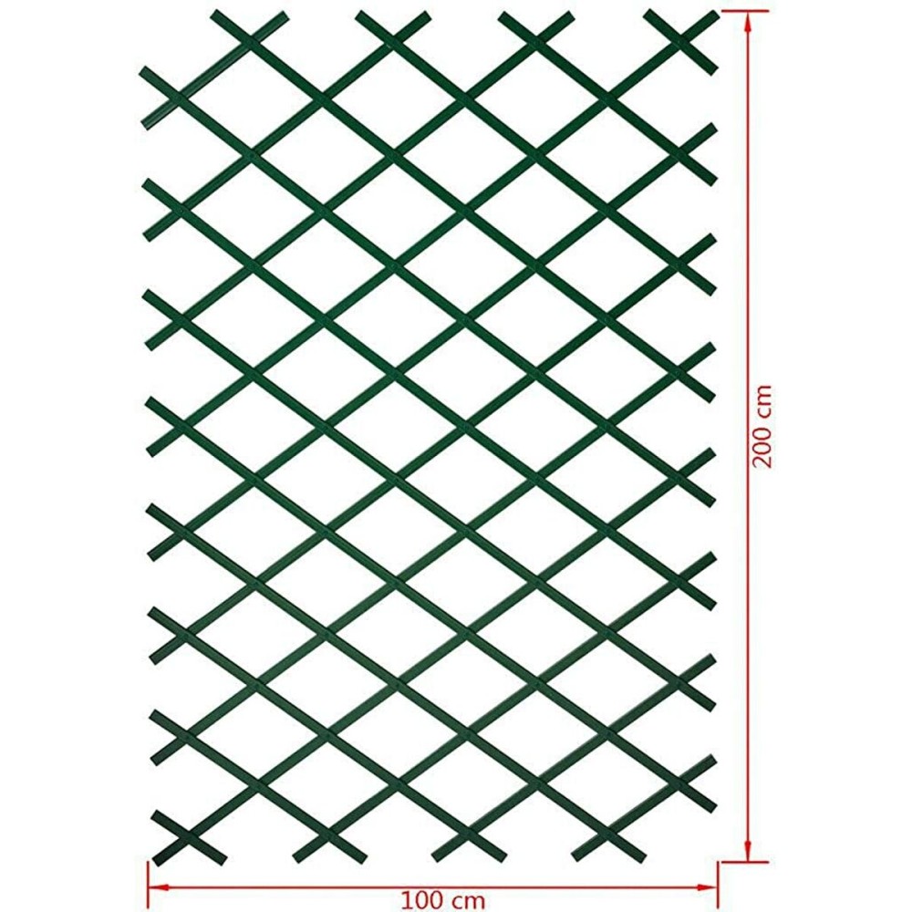 Gitter Nature Faltschließe grün Kunststoff 1 x 2 m