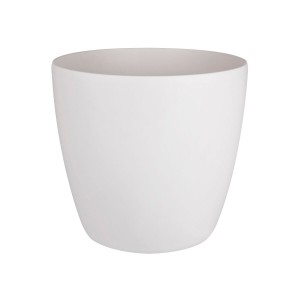 Pot Elho Blanc polypropylène Plastique Rond