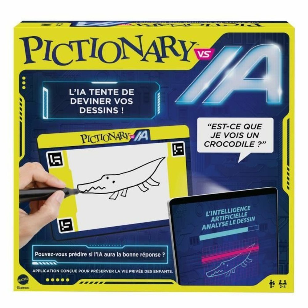 Jeu de société Mattel PICTIONARY® VS IA Jeu familial Pictionary Vs Intelligence Artificielle (FR)