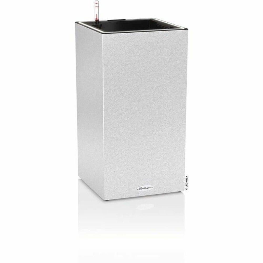 Pot auto-arrosant Lechuza Blanc 40 x 40 x 56 cm LED