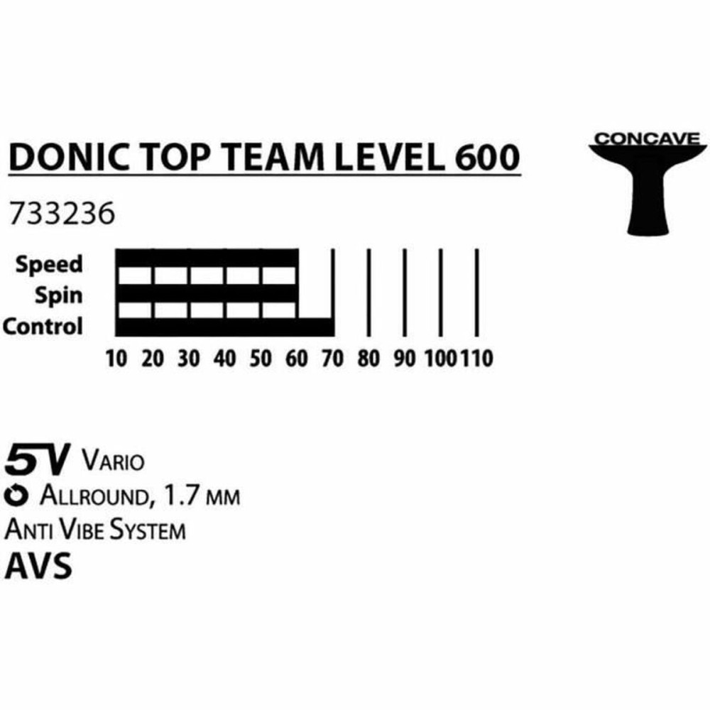 Ping Pong Racket Schildkröt Top Team 600