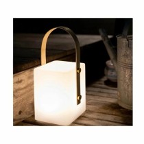 Lampe de bureau Lumisky Tiky 10 x 10 x 25 cm Blanc Marron Bambou Plastique