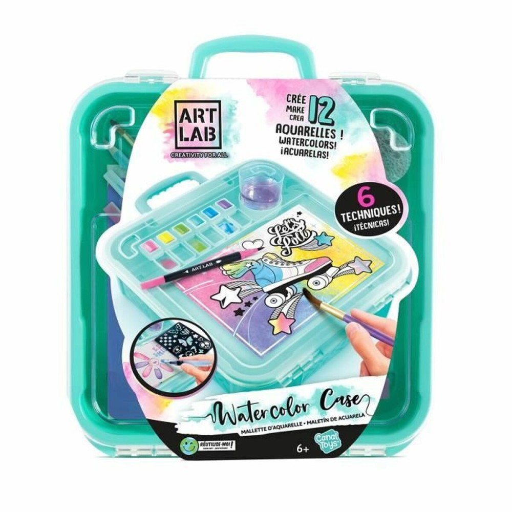 Set de peintures aquarelle Canal Toys Water color case Multicouleur