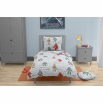 Parure de couette Roupillon robot Gris 140 x 200 cm 2 Pièces