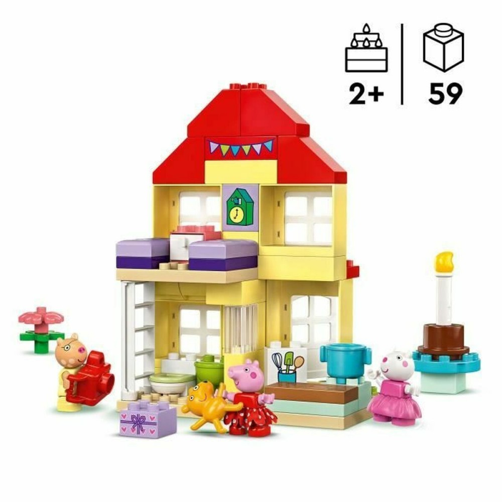 Construction set Lego 10433 Peppa Pig's Birthday Party Multicolour 59 Pieces