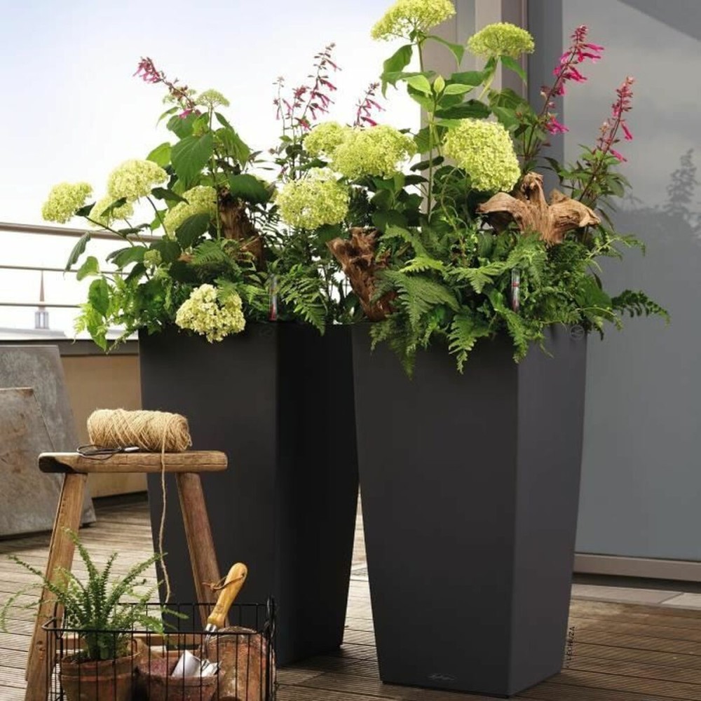 Plant pot Lechuza 40 x 40 x 75 cm Black Board polypropylene Plastic