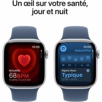 Montre intelligente Apple Watch Series 10 Bleu Argenté