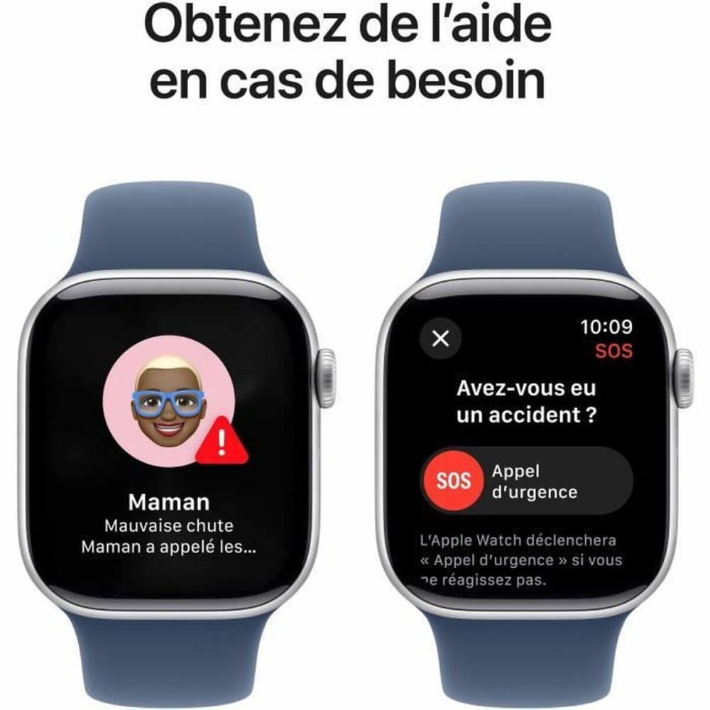 Montre intelligente Apple Watch Series 10 Bleu Argenté