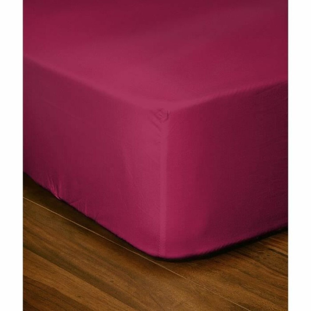 Drap housse Lovely Home LH71615 Fuchsia Rose 160 x 200 + 25 cm