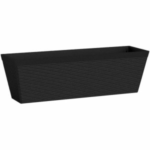 Planter Garden ID Black 50 x 16 x 16 cm