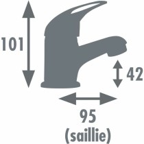 Mitigeur Rousseau JOKER Argenté