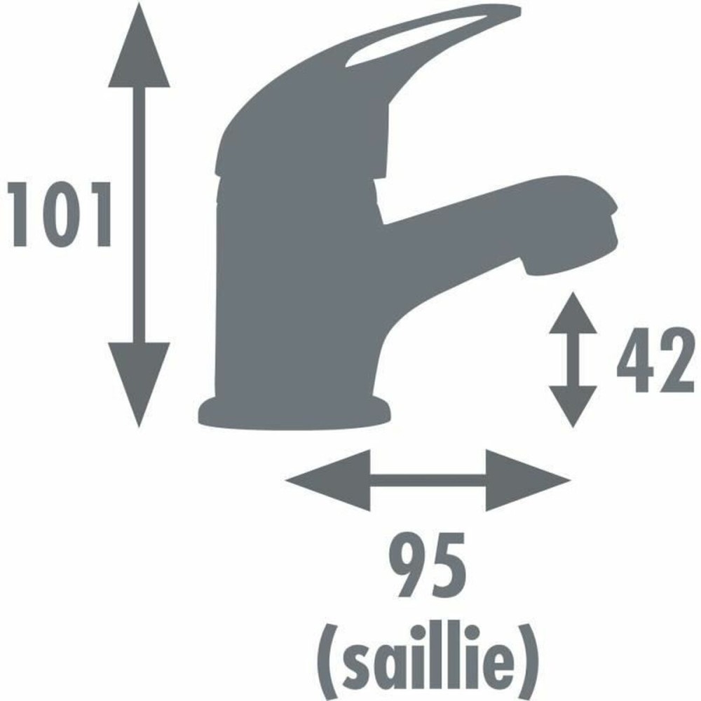 Mischbatterie Rousseau JOKER Silberfarben