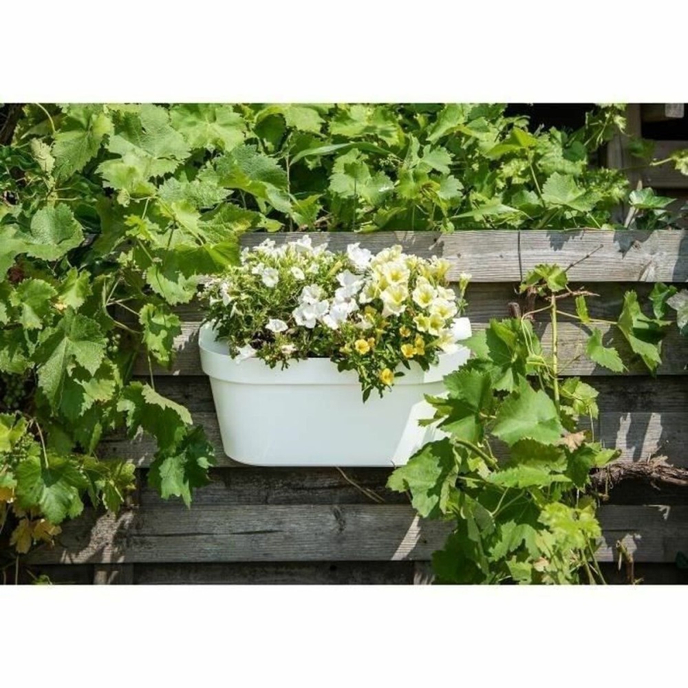 Self-watering planter Garden ID White