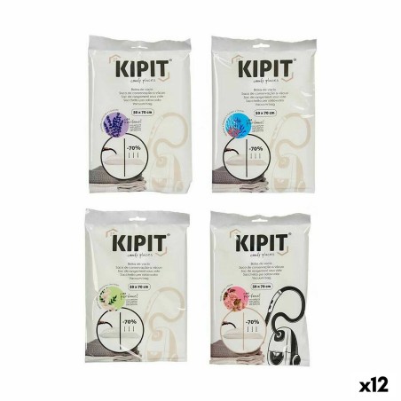 Vacuum Bags Kipit 54208 Transparent Plastic 50 x 70 cm (12 Units)