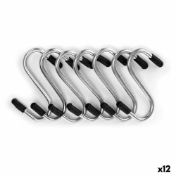 Hook for hanging up Set Silver Metal 4,7 cm (12 Units)