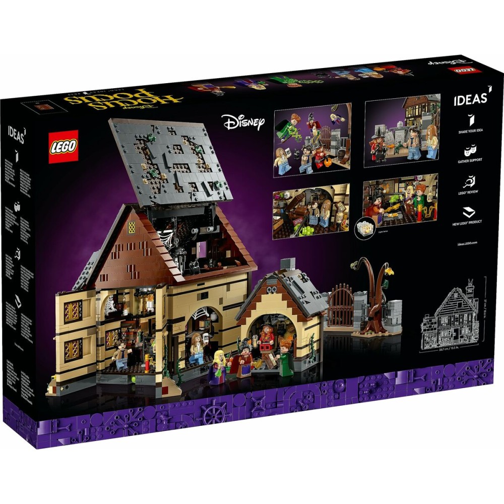 Konstruktionsspiel Lego Disney Hocus Pocus - Sanderson Sisters' Cottage 21341 2316 Stücke