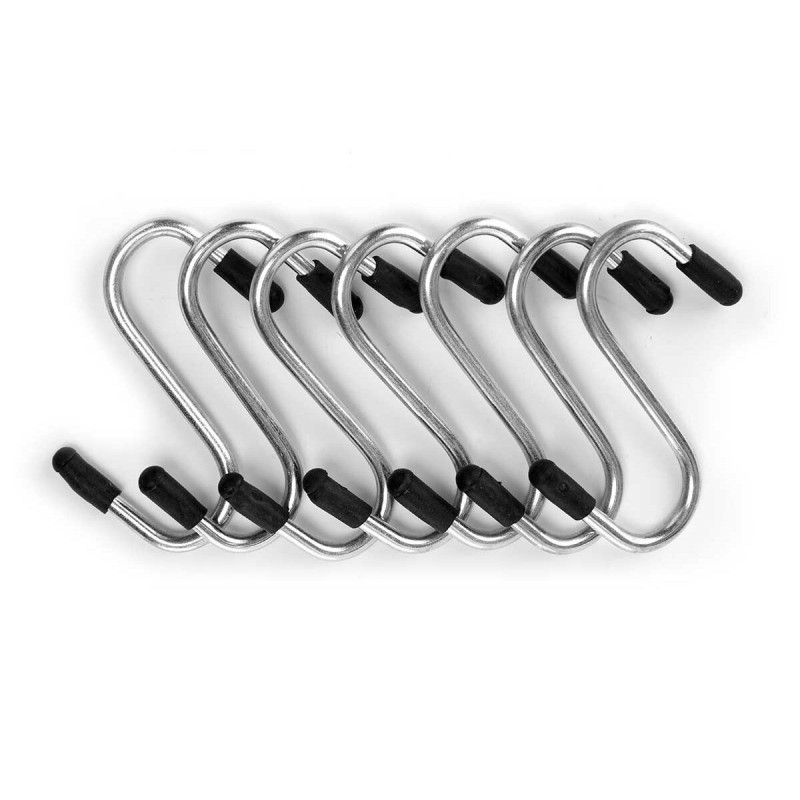 Hook for hanging up Kinvara 376 Silver Metal 4,7 cm Set (12 Units)