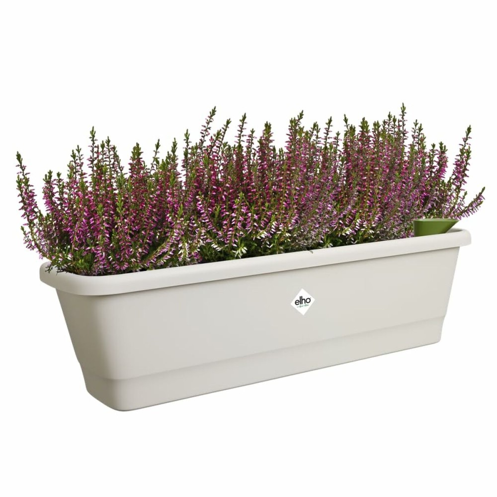 Plant pot Elho White 20 x 65 x 17 cm Grey Plastic Squared