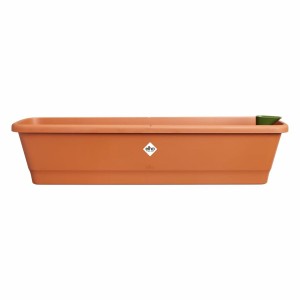 Blumentopf Elho 20 x 78 x 17 cm Braun Kunststoff karriert