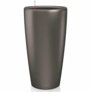 Pot auto-arrosant Lechuza Anthracite Ø 40 x 75 cm Plastique