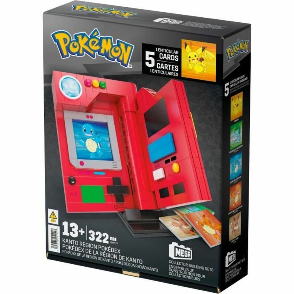 Construction set Megablocks MEGA-Pokémon-Pokédex of the Kanto region-322 pieces HYM37